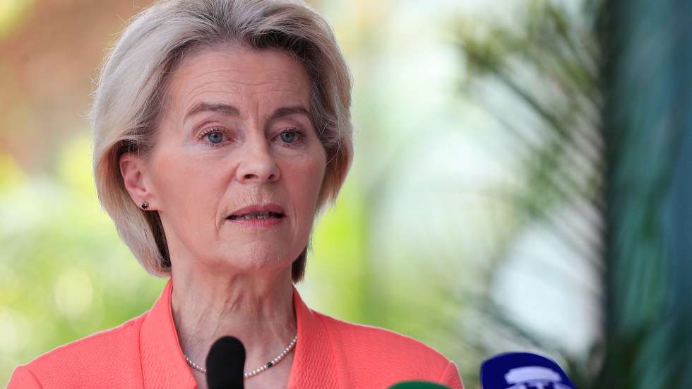Ursula von der Leyen, president of the European Comission, during a press conference about the meeting between the EU members concerning the US peace plan for the conflict Russia-Ukraine, that took place in Luanda prior the 7th European Union-African Union Summit at Luanda, Angola, 24th November 2025. Antonio Costa and Ursula von der Leyen, president of the European Comission, are present in the 7th European Union-African Union Summit marking 25 years of EU-AU partnership, and under the theme ‘Promoting peace and prosperity through effective multilateralism’, the summit comes at a time when Angola assumes the rotating presidency of the African Union. AMPE ROGERIO/LUSA