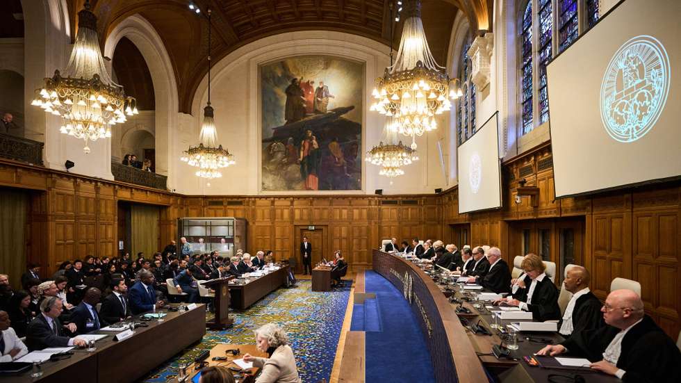 epa12644406 A view of the courtroom during the first hearing in which Myanmar is accused of committing genocide against the country's Muslim minority, the Rohingya, at the International Court of Justice in The Hague, The Netherlands, 12 January 2026. The Gambia filed the genocide case in cooperation with the Organization of Islamic Cooperation in 2019.  EPA/PHIL NIJHUIS