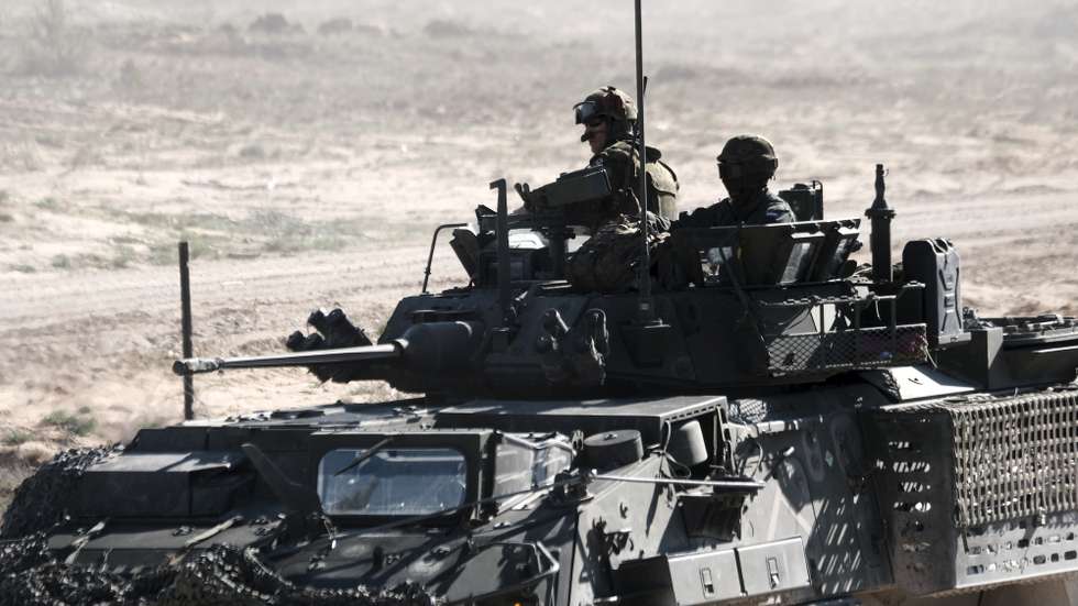 epa11316778 Canadian servicemen participate in the Canadian Army Trophy (CAT) tank competition at Adazi Military Base, Latvia, 03 May 2024. The 'CAT 24' competition was held this year with crews from tank and combat vehicle units of Italy, Canada, Great Britain, Norway, Poland, Spain, and Germany. The exerciseÃŠaimed to work on unit tactics, techniques, and procedures, as well as sharing experiences to strengthen the integration and firepower of NATO allies. The competition was previously part of the 'Iron Spear' military exercise but has now regained its historical name. The winners of the competition will be awarded a special trophy. Canada leads NATO's extended presence battle group in Latvia, which currently consists of more than 1,900 soldiers from Albania, Canada, the Czech Republic, Iceland, Italy, Montenegro, North Macedonia, Poland, Slovakia, Slovenia, and Spain who serve alongside domestic armed forces on a rotating basis.  EPA/VALDA KALNINA