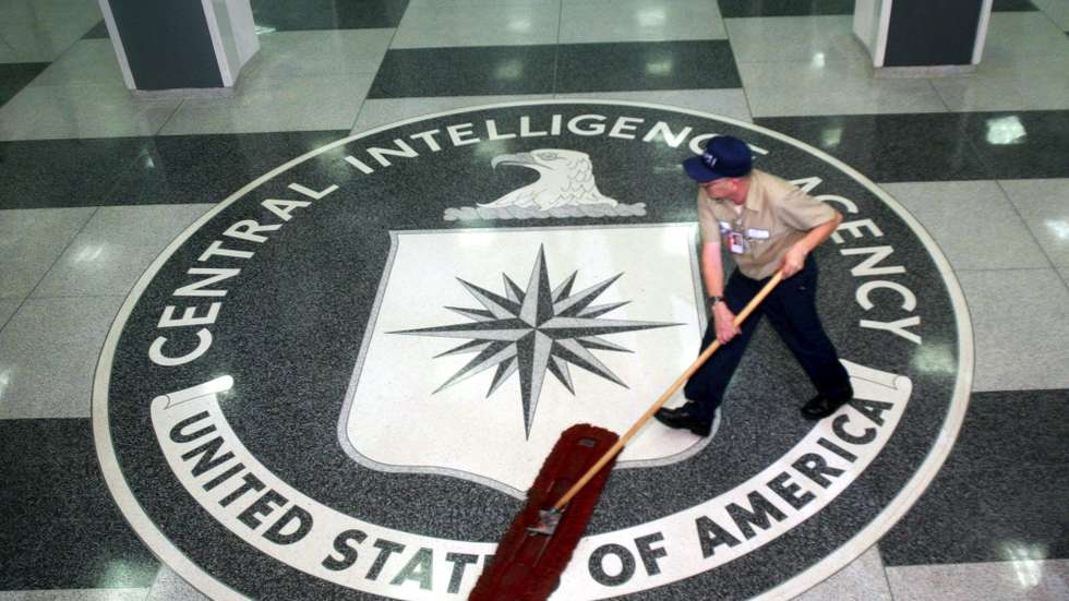 epa06446822 (FILE) - A worker at the CIA sweeping the foyer clean at the CIA Headquarters, Langley, Virginia, USA, 03 March 2005(reissued 17 January 2018). Reports state on 17 January 2018 state that former CIA officer, Hong Kong resident, Jerry Chun Shing Lee, has been arrested in the US on charges of unlawful retention of classified information. Lee, a naturalised US citizen also known as Zhen Cheng Li, made an appearance in a New York federal court on  16 January 2018. Lee it is alleged leaked the names of US agents to the Chinese authorities.  EPA/DENNIS BRACK / POOL *** Local Caption *** 50527312