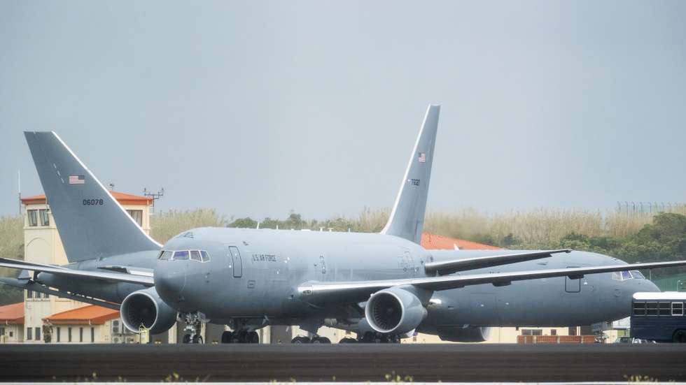 Aviões da força aérea americana estacionados na Base Aérea das Lajes, nos Açores, 19 de fevereiro de 2026. ANTÓNIO ARAÚJO/LUSA