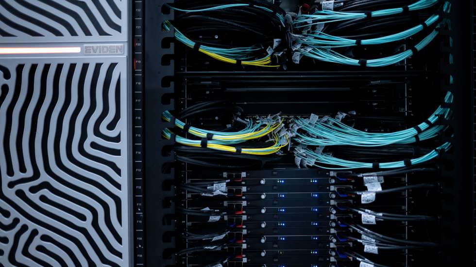 epa12354936 A view inside one of the racks of the new JUPITER supercomputer during its inauguration at the 'Forschungszentrum Juelich' (Juelich Research Centre), in Juelich, Germany, 05 September 2025. According to the research center, JUPITER is the fastest supercomputer in Europe and ranks 4th on the June 2025 TOP500 list of the world's fastest supercomputers.  EPA/FABIAN STRAUCH
