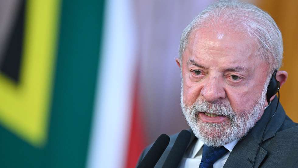 epa12807701 Brazilian President Luiz Inacio Lula da Silva speaks during meeting with South African President Cyril Ramaphosa at the Planalto Palace in Brasilia, Brazil, 09 March 2026. President Ramaphosa is on a two-day state visit to Brazil.  EPA/ANDRE BORGES