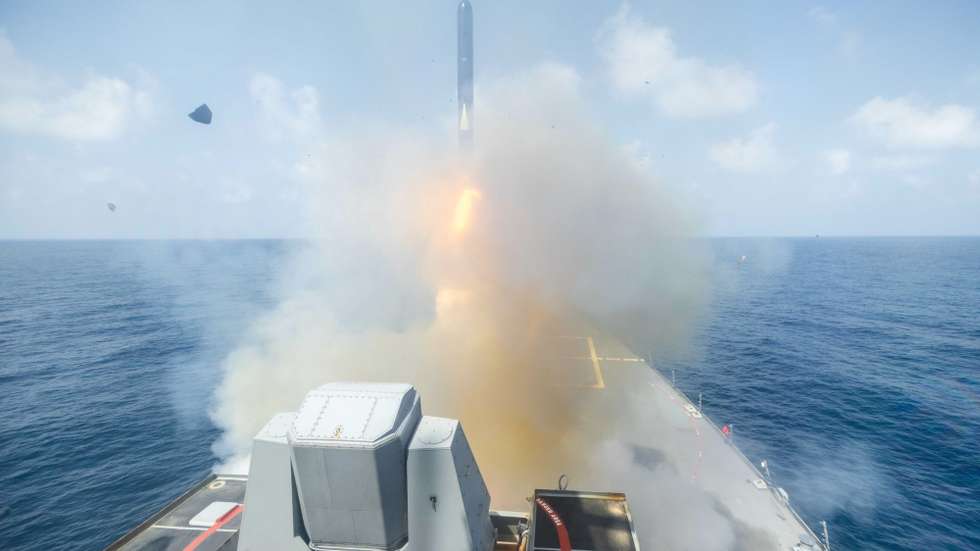 epa12787579 A handout photo made available by the US Central Command (CENTCOM) Public Affairs shows the Arleigh Burke-class guided-missile destroyer USS Spruance (DDG 111) launching a Tomahawk Land Attack Missile (TLAM) during operations in support of Operation Epic Fury from an undisclosed location, 28 February 2026 (issued 01 March 2026). The US and its partner forces launched a wave of coordinated airstrikes against Iran, targeting the core of the Islamic Revolutionary Guard Corps (IRGC) and the regime's security apparatus, according to CENTCOM.  EPA/US NAVY HANDOUT -- MANDATORY CREDIT -- HANDOUT EDITORIAL USE ONLY/NO SALES/NO ARCHIVES
