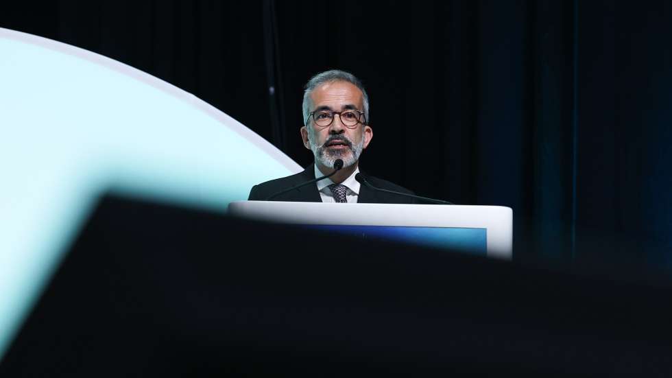 O ministro de Estado e dos Negócios Estrangeiros, Paulo Rangel, discursa no 2.º EuroAmericas Forum 2025, que decorre na Nova SBE (Nova School of Business &amp; Economics), em Carcavelos, Cascais, 17 de novembro de 2025. ANTÓNIO COTRIM/LUSA