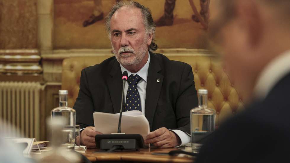 O secretário-geral Adjunto do Ministério da Administração Interna demissionário, António Pombeiro, durante a sua audição na Comissão de Assuntos Constitucionais, Direitos, Liberdades e Garantias, na Assembleia da República, em 11 de junho de 2026. ANTÓNIO COTRIM/LUSA
