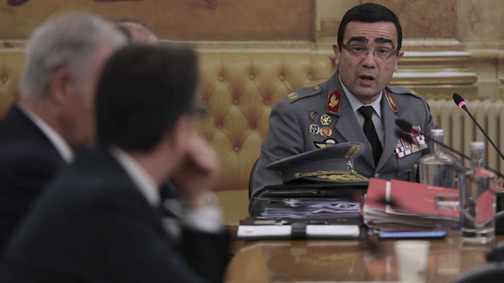 O presidente do Conselho de Administração do SIRESP entre 2022 e 2024, e agora novamente indicado para o cargo, brigadeiro-general Paulo Viegas Nunes, durante a sua audição na Comissão de Assuntos Constitucionais, Direitos, Liberdades e Garantias, na Assembleia da República, em 11 de junho de 2026. ANTÓNIO COTRIM/LUSA