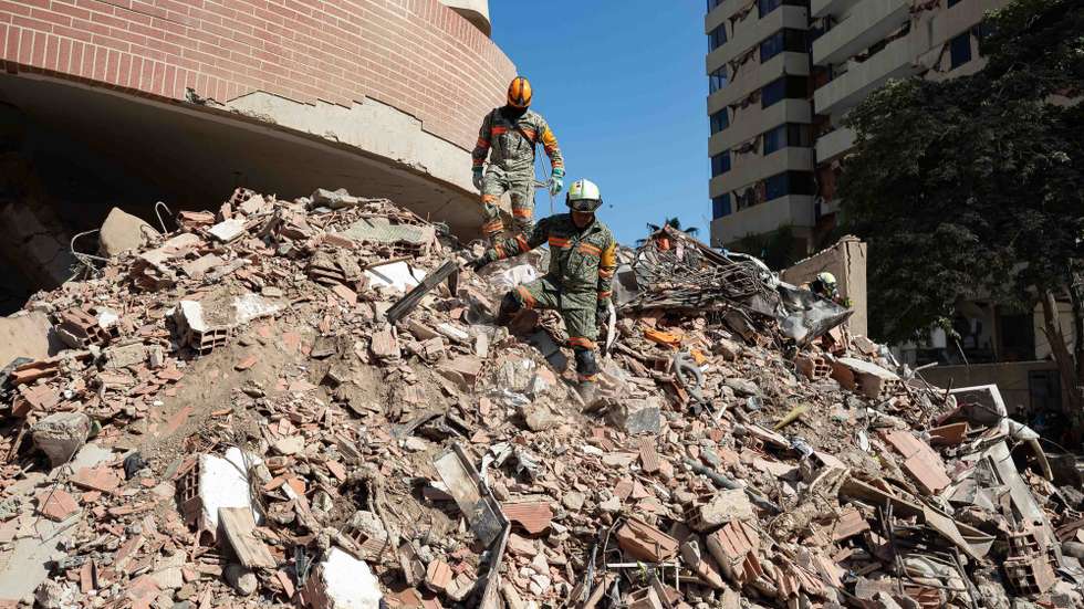 Sismos na Venezuela, destroços