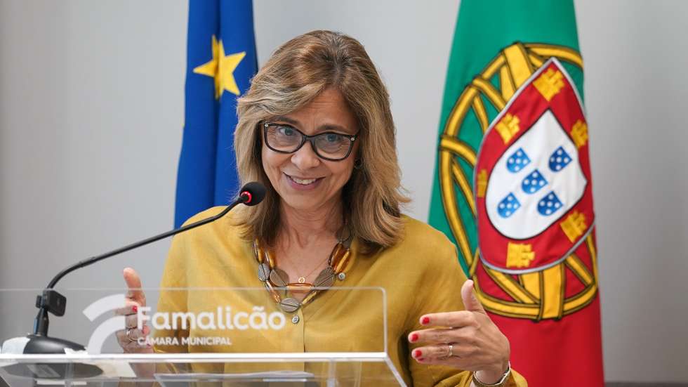 A ministra da Saúde, Ana Paula Martins, discursa na cerimónia de inauguração da nova Unidade de Saúde Familiar de São Miguel-o-Anjo, Vila Nova de Famalicão, 23 de junho de 2026. HUGO DELGADO/LUSA