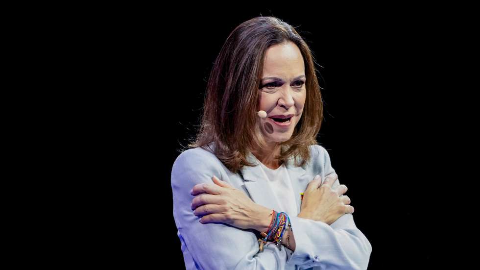 epa13011985 Venezuelan opposition leader and Nobel Peace Prize laureate Maria Corina Machado attends the Oslo Freedom Forum in Oslo, Norway, 02 June 2026. The forum runs from 01 to 03 June 2026.  EPA/Javad Parsa NORWAY OUT NORWAY OUT
