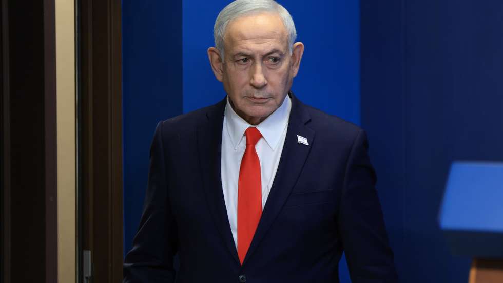 epa13039731 Israeli Prime Minister Benjamin Netanyahu during a news conference in Jerusalem, 15 June 2026, following the announcement of a US-Iran mediated preliminary framework to end regional military hostilities.  EPA/RONEN ZVULUN / POOL
