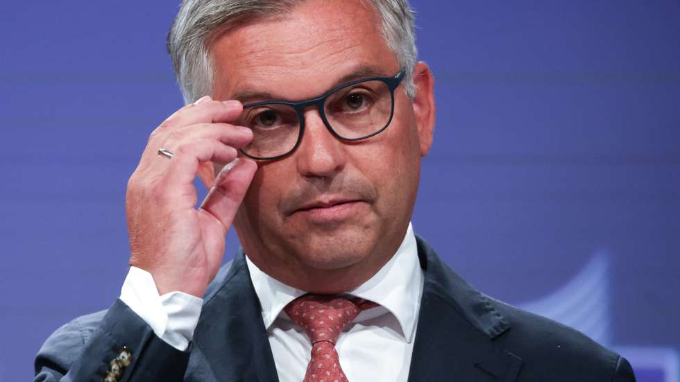 epa13149733 European Commissioner for Internal Affairs and Migration Magnus Brunner speaks during a press conference following an online meeting of European Union interior ministers at the European Commission in Brussels, Belgium, 04 August 2026. The emergency meeting was convened following the recent influx of migrants into the Spanish North African enclave of Ceuta, where thousands crossed from Morocco over several days, prompting emergency measures and renewed debate over European Union migration policy. Ministers discussed support for Spain, the protection of the EU's external borders, cooperation with Morocco, and a coordinated European response to the situation.  EPA/Olivier Hoslet