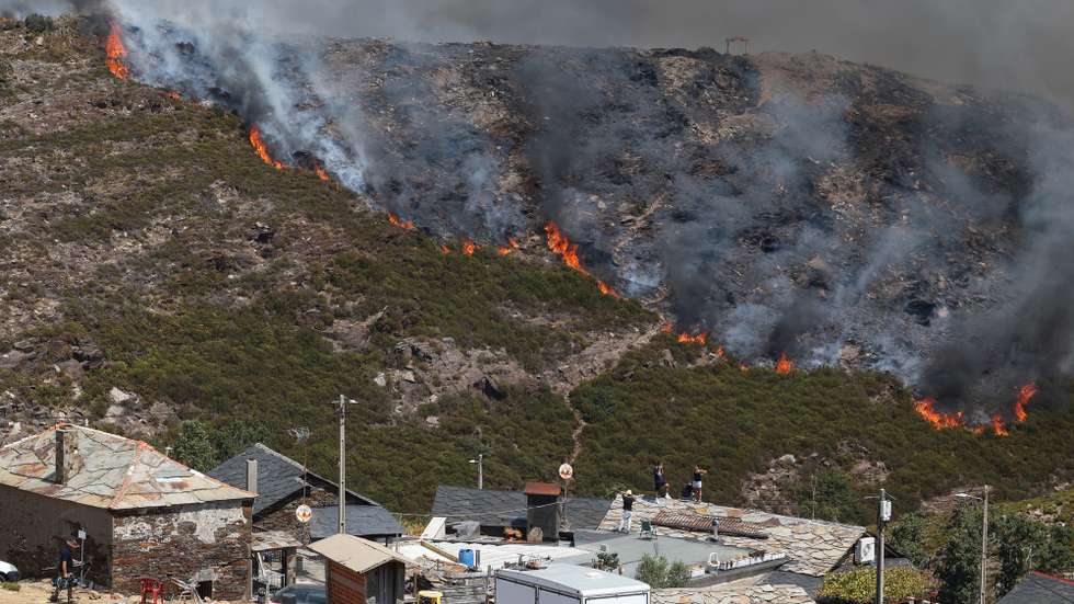 Incêndio florestal em Arouca