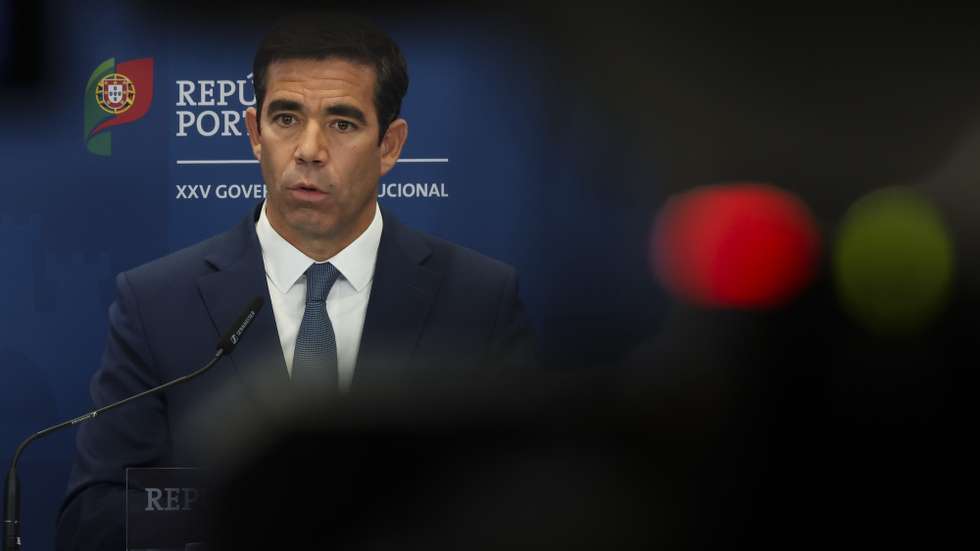 O ministro da Presidência, António Leitão Amaro, durante o Briefing do Conselho de Ministros, no Campus XXI em Lisboa, 20 de agosto de 2026. TIAGO PETINGA/LUSA