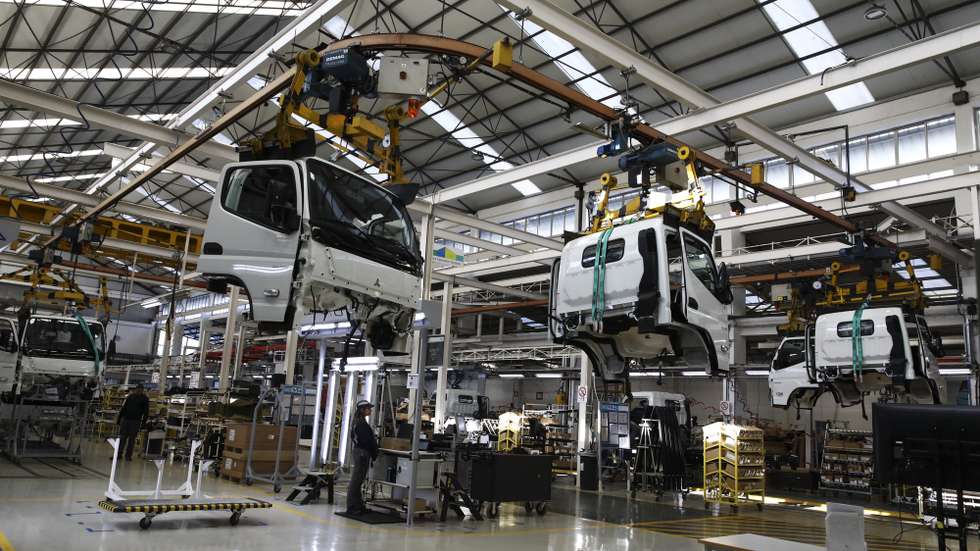 A fábrica da Mitsubishi Fuso Truck Europe na Zona Industrial do Tramagal, Abrantes, 31 de janeiro de 2025. PAULO CUNHA/LUSA