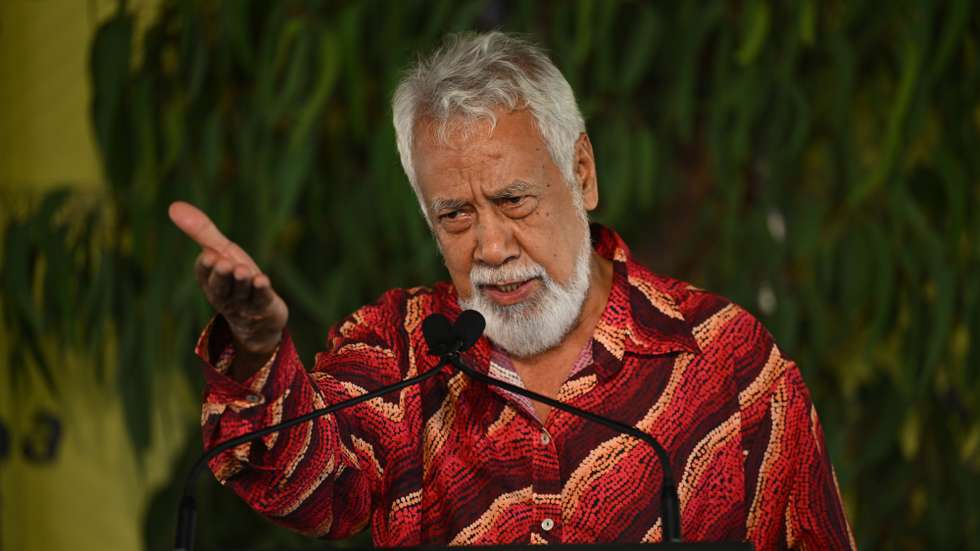 epa13145006 Kay Rala Xanana Gusmão, Prime Minister of the Democratic Republic of Timor-Leste speaks at the Key Forum as part of the 26th annual Garma Festival in Gulkula, Northern Territory, Australia, 01 August 2026. The Garma Festival takes place on the remote northeast Arnhem Land, celebrating Yolngu culture and customs in a four-day event hosted by the Yothu Yindi Foundation.  EPA/JAMES ROSS NO ARCHIVING - VISUALS FROM THE YYF GARMA 26TH ANNIVERSARY ARE STRICTLY FOR NEWS AND CURRENT AFFAIRS COVERAGE ONLY. VISUALS MUST NOT BE USED FOR PROMOTIONAL, ADVERTISING, COMMERCIAL, FUNDRAISING OR ANY OTHER PURPOSE AUSTRALIA AND NEW ZEALAND OUT