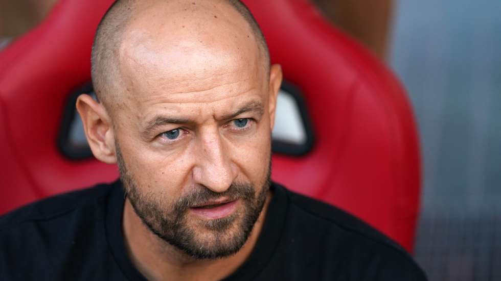 Austria Wien head coach Stephan Helm during the UEFA Conference League Play-off 1st leg soccer match against Sporting de Braga held in Braga, Portugal, 20 August 2026. HUGO DELGADO/LUSA