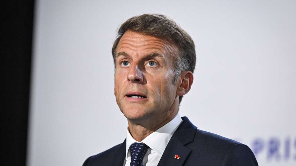 epa13211042 French President Emmanuel Macron delivers a speech during the 2026 National Disability Conference in Bobigny, near Paris, France, 04 September 2026.  EPA/FIRAS ABDULLAH / POOL