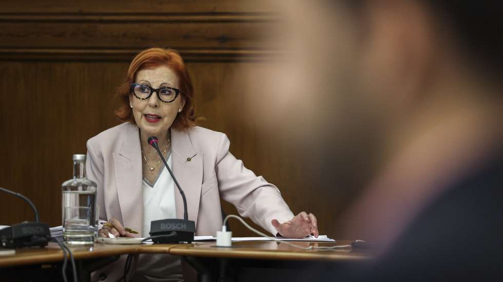 Ministra do Ambiente e Energia, Maria da Graça Carvalho, ouvida na Comissão de Ambiente e Energia esta manhã na Assembleia da República, em Lisboa, 9 de setembro de 2026. MIGUEL A. LOPES/LUSA