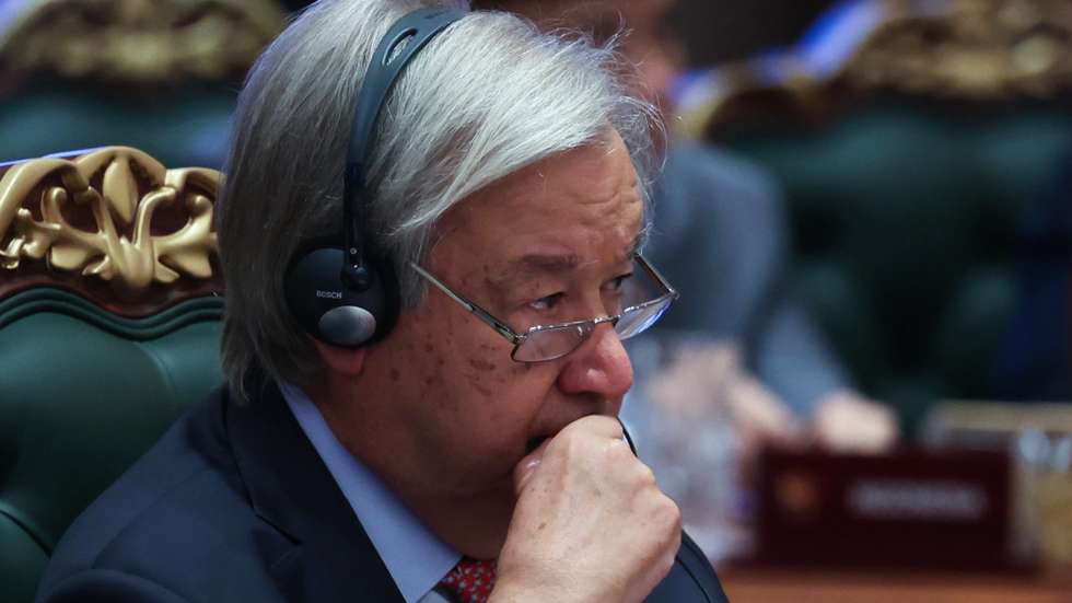 epa13236156 United Nations Secretary-General Antonio Guterres attends a session in the BRICS Plus/Outreach format of the 18th BRICS Summit in New Delhi, India, 13 September 2026. India is hosting the 18th BRICS Leaders' Summit from 12 to 13 September 2026 under the theme 'Building for Resilience, Innovation, Cooperation, and Sustainability.'  EPA/ALEXANDER KAZAKOV / SPUTNIK / KREMLIN POOL MANDATORY CREDIT