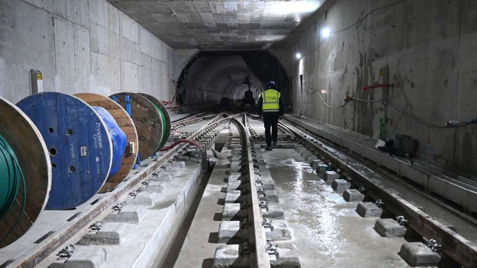 Obras da Linha Rosa da Metro do Porto. Porto, 09 de janeiro de 2026. FERNANDO VELUDO/LUSA