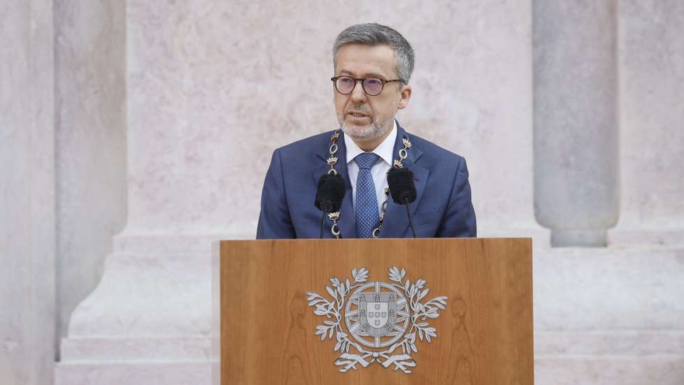 O presidente da Câmara Municipal de Lisboa, Carlos Moedas, intervém durante a cerimónia de comemoração do Dia da Implantação da República Portuguesa, nos Paços do Concelho, em Lisboa, 05 de outubro de 2026. ANTONIO PEDRO SANTOS/LUSA
