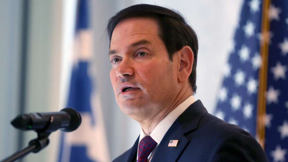 epa13287271 US Secretary of State Marco Rubio speaks during a ceremony marking the renovation and opening of a new wing of the US Embassy in Athens, Greece, 07 October 2026. Rubio is visiting Athens for the sixth Greece-US Strategic Dialogue, which includes talks on defense, energy and regional cooperation.  EPA/ALEXANDROS BELTES