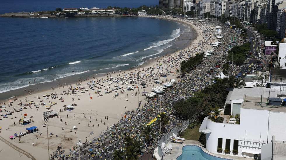 Nationwide protests in Brazil agaionst Dilma government