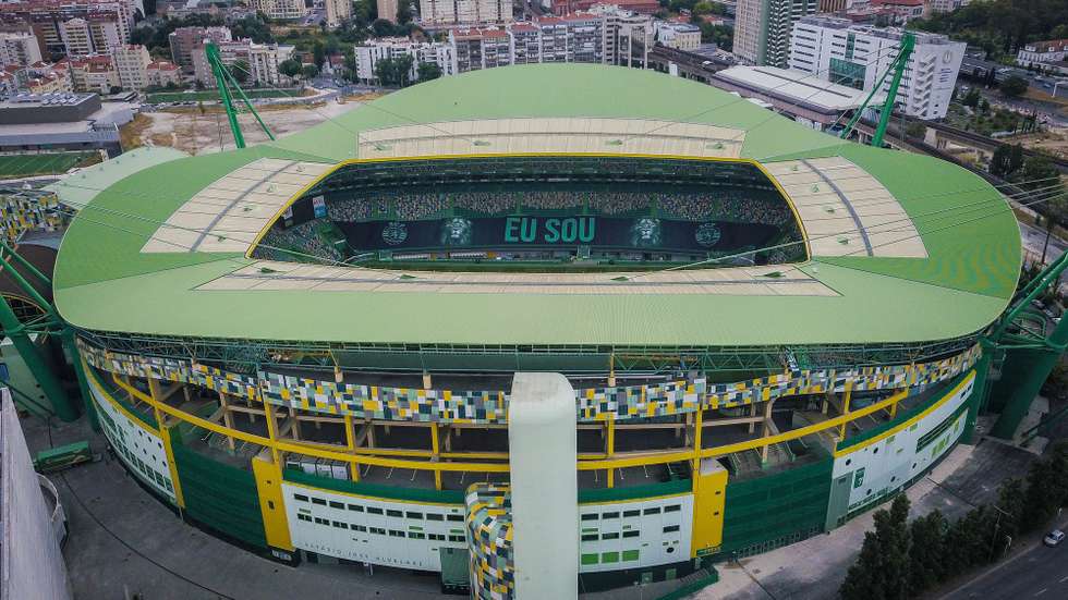 General view of Jose Alvalade Stadium where will be played the final phase of the UEFA Champions League 2020, in Lisbon, Portugal, 17 June 2020. The 2019/20 edition of UEFA Champions League, which was suspended in March due to the covid-19 pandemic, will be resumed with the remaining four Round of 16 matches, followed by the first-ever outcome on neutral fields, at Luz and Jose Alvalade stadiums in Lisbon. MARIO CRUZ/LUSA