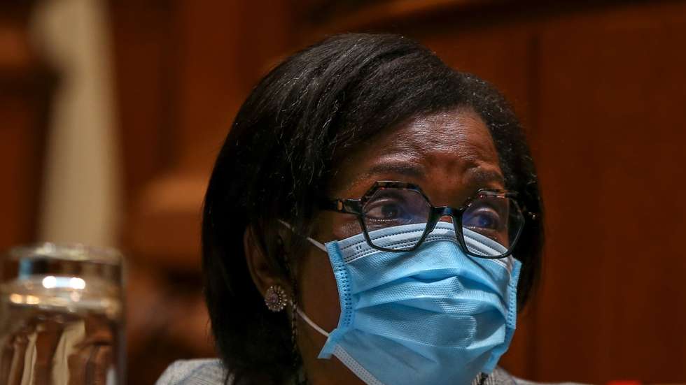 A ministra da Justiça, Francisca Van Dunem, durante a audição na Comissão conjunta de Orçamento e Finanças e Assuntos Constitucionais, Direitos, Liberdades e Garantias da  Assembleia da República, Lisboa, 09 de novembro de 2020.   MANUEL DE ALMEIDA/ LUSA