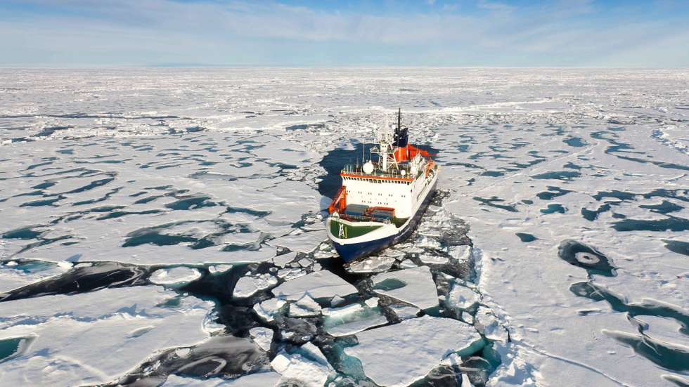 epa03018712 (FILE) A handout picture dated 23 August 2011 and provided by the Alfred Wegener Institute of Polar and Marine Research shows an aerial view of the research ship 'Polarstern'Â (North Star) sailing on the Arctic Ocean at the NorthÂ Pole. The period between 2002 and 2011 was the hottest decade on record, the United Nations weather agency said 29 November 2011, on the second day of a global climate summit being held in South Africa. In 2011, Arctic sea ice shrunk to its second-lowest area on record, and its volume was the lowest, the World MeteorologicalOrganization (WMO) said. The report was the third scientific report issued by a UN agency in recent weeks, all pointing to the growing impact of increasingcarbon emissions on global warming and severe weather events. EPA/MARIOÂ HOPPMANN -Â ALFREDÂ WEGENERÂ INSTITUTE HANDOUT HANDOUT EDITORIAL USE ONLY/NO SALES