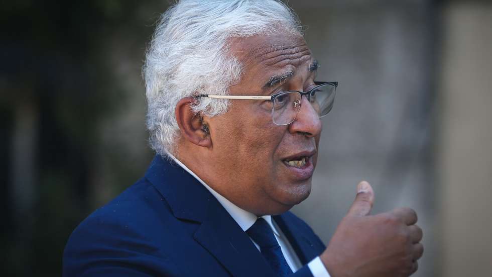 O primeiro-ministro, António Costa, discursa durante a cerimónia da apresentação dos investimentos do Plano de Recuperação e Resiliência (PRR) na área da Habitação, em Lisboa, 09 de julho de 2021. RODRIGO ANTUNES/LUSA