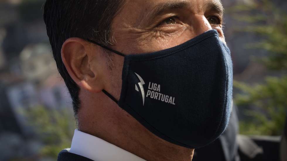O presidente da Liga Portuguesa de Futebol, Pedro Proença, durante o  Kick-Off da época 2021-2022, com sorteio das competições profissionais organizadas pela Liga Portuguesa de Futebol Profissional (LPFP), Porto, 8 de julho de 2021.  JOSÉ COELHO/LUSA