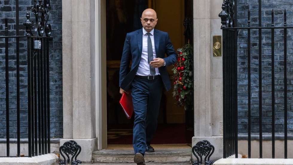 epa09627010 British Secretary of State for Health and Social Care, Sajid Javid leaves after a cabinet meeting at 10 Downing Street in London, Britain, 07 December 2021.  EPA/VICKIE FLORES