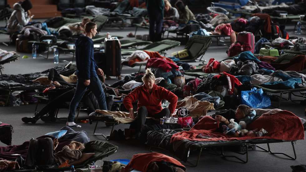 Refugiados ucranianos em Cracóvia