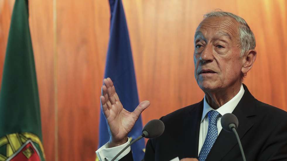 O Presidente da República, Marcelo Rebelo de Sousa, intervém durante a sessão de encerramento da conferência “Dez anos do Conselho das Finanças Públicas”, na Fundação Calouste Gulbenkian, em Lisboa, 20 de junho de 2022. TIAGO PETINGA/LUSA