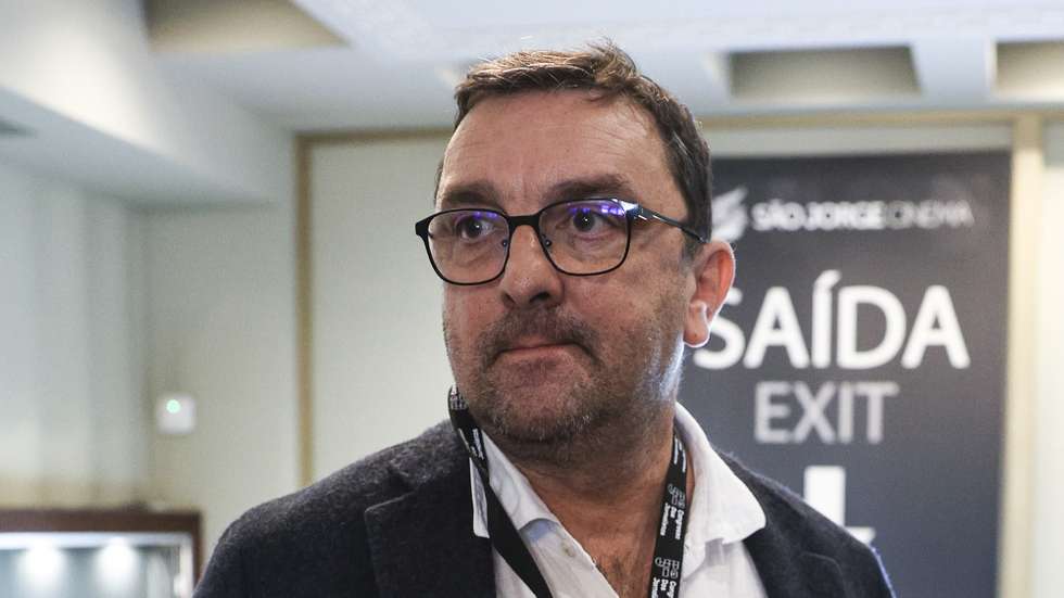 O presidente do Sindicato dos Jornalistas, Luís Simões, durante o encerramento do 5º Congresso Jornalistas, Lisboa, 21 de janeiro de 2024. ANTÓNIO COTRIM/LUSA