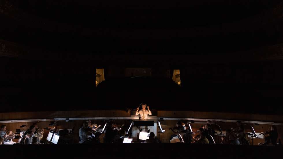epa10134286 Musicians rehearse before the gala concert at the National Opera of Ukraine, as the Russian invasion continues, in Kyiv, Ukraine, 21 August 2022 (issued 23 August 2022). The gala concert is a mixture show performed on a weekly basis, with pieces from operas on Saturdays and ballet performances on Sundays. Since the beginning of the Russian invasion of Ukraine on 24 February 2022, at least half of the troupe members had left to either defend or flee their country, a spokesperson for the National Opera of Ukraine said. Most of them returned since combat fighting has mostly withdrawn from the Kyiv region. Still being under the danger of shelling, with air sirens sounding from time to time, life in Ukraine's capital Kyiv is returning to normal. Russian troops on 24 February entered Ukrainian territory, starting a conflict that has provoked destruction and a humanitarian crisis.  EPA/ROMAN PILIPEY ATTENTION: This Image is part of a PHOTO SET