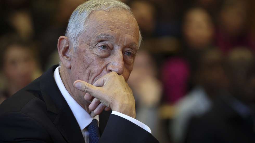O Presidente da República, Marcelo Rebelo de Sousa, momentos antes de discursar no encerramento da conferência “Truth in the Age of Disinformation”, na Universidade Católica, em Lisboa, 24 de março de 2025. ANDRÉ KOSTERS/LUSA