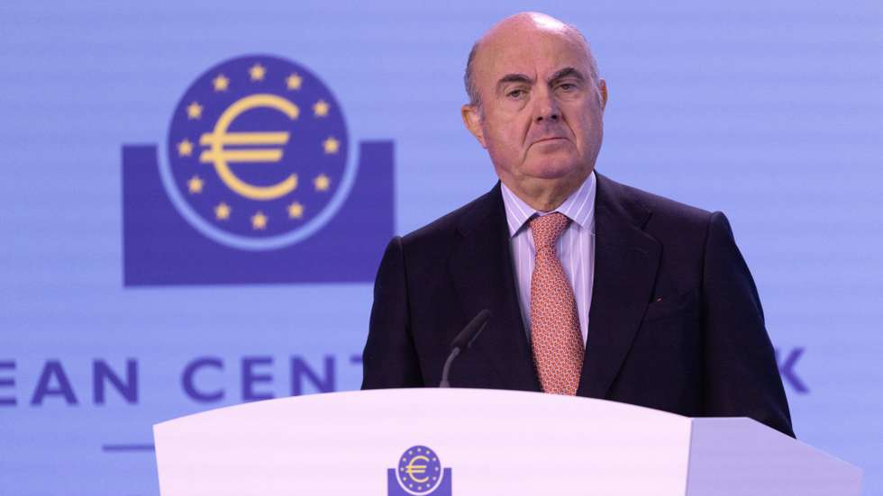 epa11600239 Vice-President of the European Central Bank (ECB) Luis de Guindos looks on during a press conference following a ECB Governing Council meeting at the European Central Bank (ECB) headquarters, in Frankfurt am Main, Germany, 12 September 2024.  EPA/ANDRE PAIN