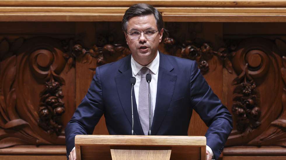 O ministro Adjunto e da Reforma do Estado, Gonçalo Saraiva Matias, intervém na sessão plenária de apresentação do Programa do XXV Governo Constitucional, na Assembleia da República, em Lisboa, 17 de junho de 2025. MIGUEL A. LOPES/LUSA