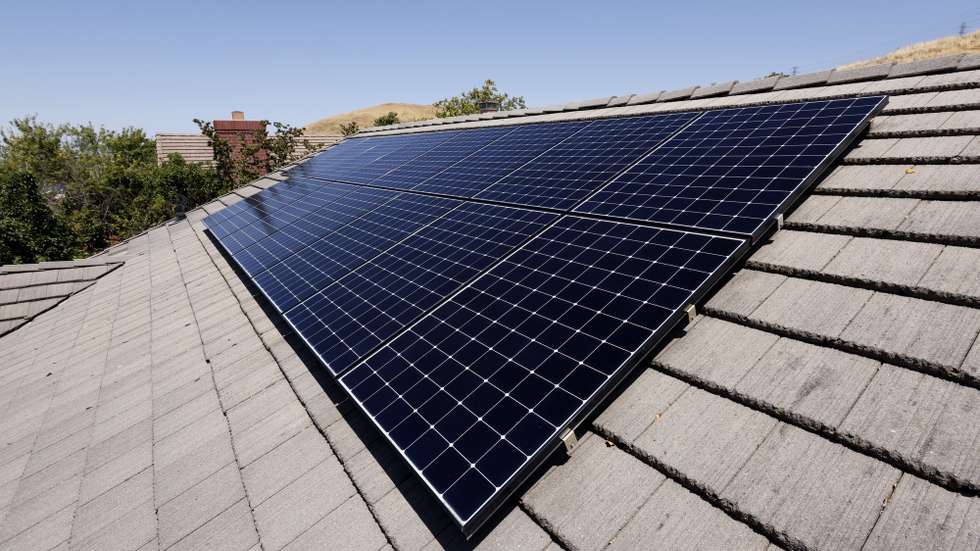 epa12240004 Solar panels at the home of California resident Jesse Bork in Hercules, California, USA, 15 July 2025. US President Trump's “One Big Beautiful Bill Act,” will significantly impact solar energy and electric vehicles (EVs) by phasing out or restricting tax credits and incentives. The American Clean Power Association has expressed concern that the changes will lead to job losses in the renewable energy sector.  EPA/JOHN G. MABANGLO