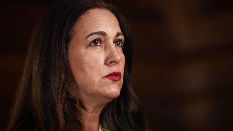 A ministra da Justiça, Rita Alarcão Júdice, em entrevista à agência Lusa, sobre a violência doméstica, em Lisboa, 21 de abril de 2026. (ACOMPANHA TEXTO DA LUSA DO DIA 27 DE ABRIL DE 2026). RODRIGO ANTUNES/LUSA