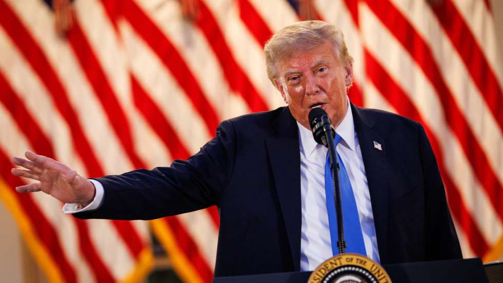 epa13208153 US President Donald Trump speaks during an End of Summer BBQ event with Republican lawmakers in the Rose Garden of the White House in Washington, DC, USA, 02 September 2026.  EPA/Samuel Corum / POOL