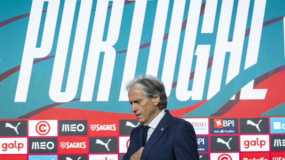 epa13247791 Portugal national soccer team head coach Jorge Jesus announces the squad for the upcoming UEFA Nations League matches against Wales, Norway and Denmark, during a press conference at Cidade do Futebol, Oeiras, Portugal, 18 September 2026.  EPA/JOSE SENA GOULAO