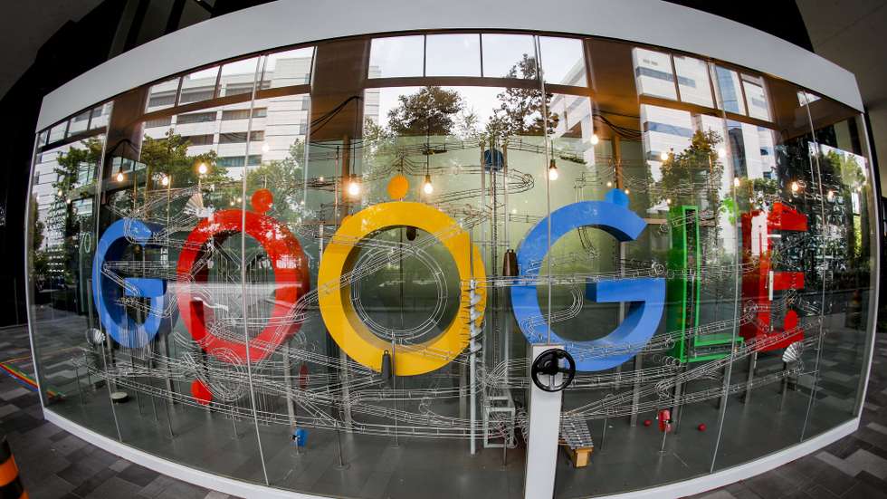 epa08873751 (FILE) A  picture made with a fisheye lens shows the Google logo in Singapore, 06 December 2019 (reissued 10 December 2020). According to media reports on 10 December 2020, French data privacy regulator CNIL will impose over 100 million euros fines on US companies Google and Amazon for breaching EU privacy data rules. According to media reports, Google will have to pay 100 million euros and Amazon 35 million euros fines.  EPA/WALLACE WOON *** Local Caption *** 55685412
