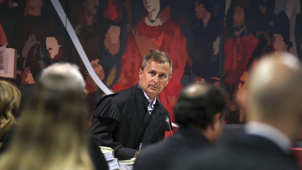 O juiz Ivo Rosa no início da fase instrutória do processo BES/GES, no Campus da Justiça, em Lisboa, 26 de abril de 2022. MANUEL DE ALMEIDA/LUSA