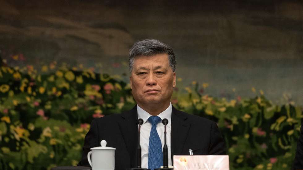 epa11946190 Ma Xingrui, Xinjiang Communist Party Chief, attends the Xinjiang delegation group meeting during The Third Session of the 14th National People’s Congress (NPC) of China 07 March 2025. China's major annual political meetings, known as the 'Lianghui' or 'Two Sessions,' began on 04 March with the opening of the Chinese People's Political Consultative Conference (CPPCC), while the National People's Congress (NPC) opened on 05 March.  EPA/JESSICA LEE