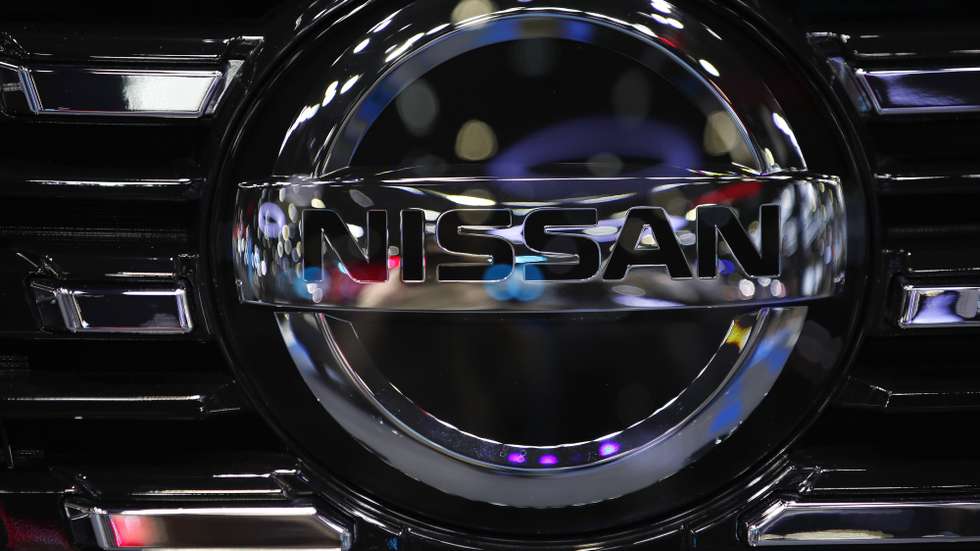 epa11985104 A Nissan logo on a car by a Japanese automaker displayed at the 46th Bangkok International Motor Show 2025 automobile showcase in Nonthaburi, on the outskirts of Bangkok, Thailand, 24 March 2025. A total of 54 leading brands from the world's major automakers are attending to exhibit and unveil their automotive products and technology, including new electric vehicles, at the annual automobile showcase  EPA/RUNGROJ YONGRIT