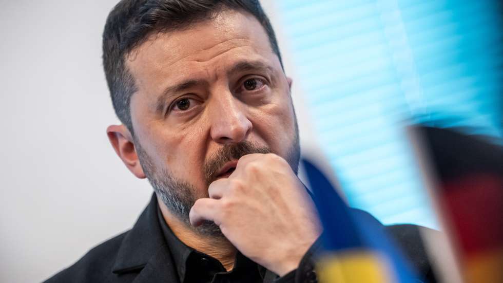 epa13095964 Ukrainian President Volodymyr Zelensky looks on during a bilateral meeting with German Chancellor Merz (unseen) on the sidelines of the 2026 NATO Heads of State and Government Summit in Ankara, Turkey, 07 July 2026. The summit takes place on 07 and 08 July, focusing on strengthening defense industrial production and securing long-term military aid for Ukraine.  EPA/Michael Kappeler / POOL
